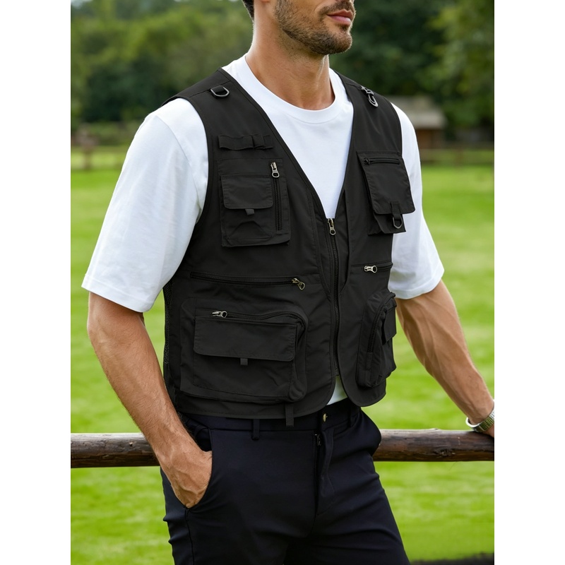 Photography Vest - Rompi Outdoor Pria Baru Multifungsi Pakaian