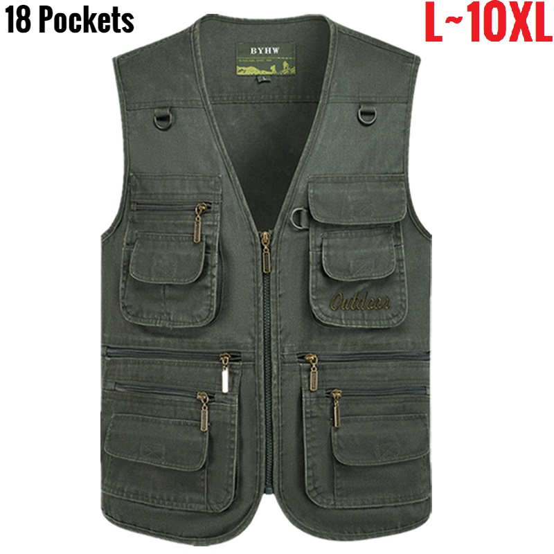 Photography Vest - Rompi Pria Multi Saku Jaket Tanpa