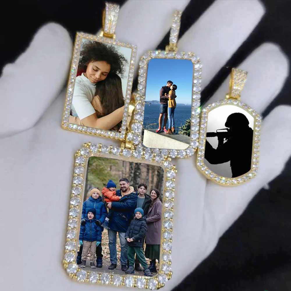 Photography Definition - Liontin Foto Berlapis Emas 18K, Bingkai