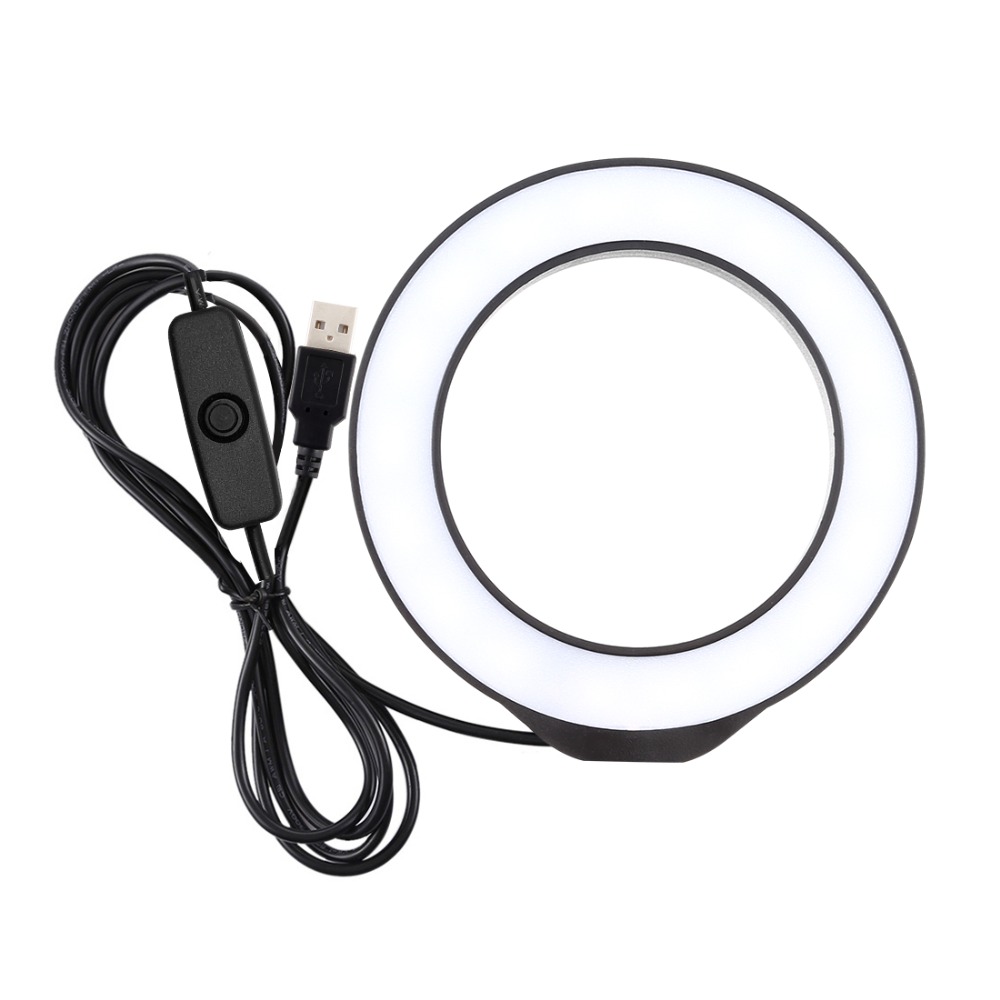 Photography Prompt - Lampu Cincin 12Cm Lampu Putih USB