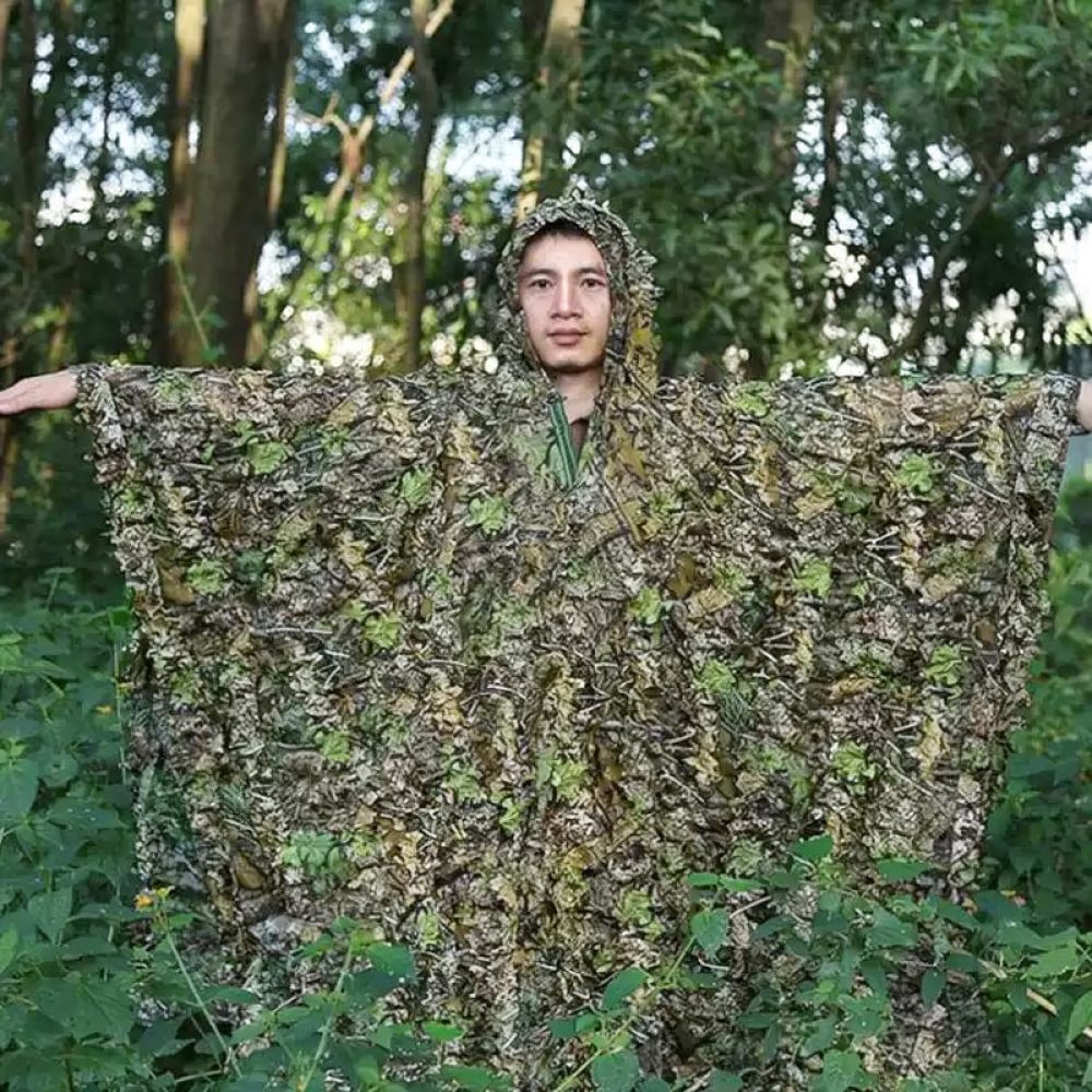 Photography Gear - Setelan Ghillie Kamuflase Daun Maple 3D