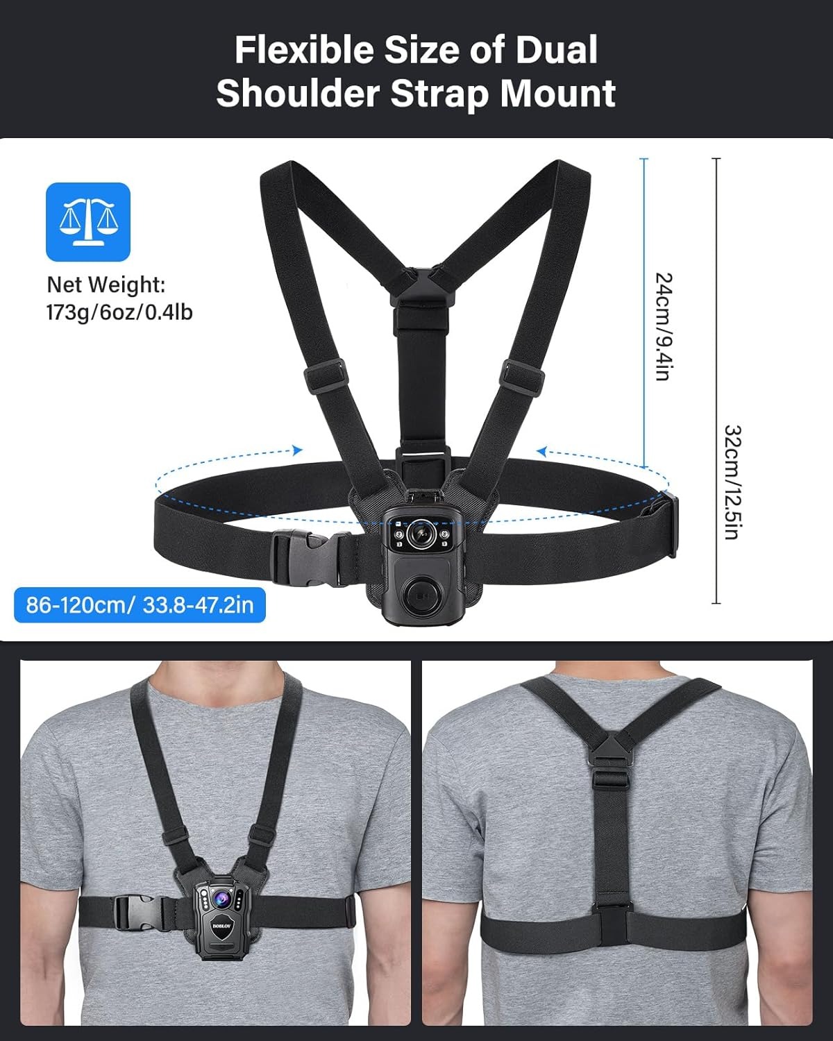 BOBLOV Dudukan Kamera Badan Ga - Photography Vest ulasan dan harga