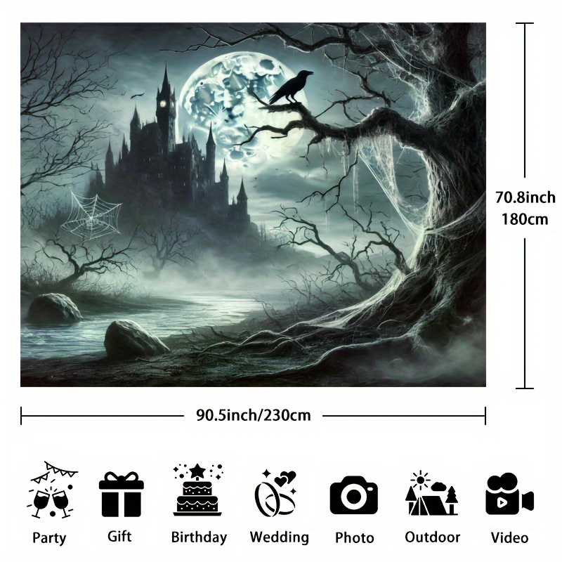 Kain Latar Belakang Halloween  - Photography Dark Cloth ulasan dan harga