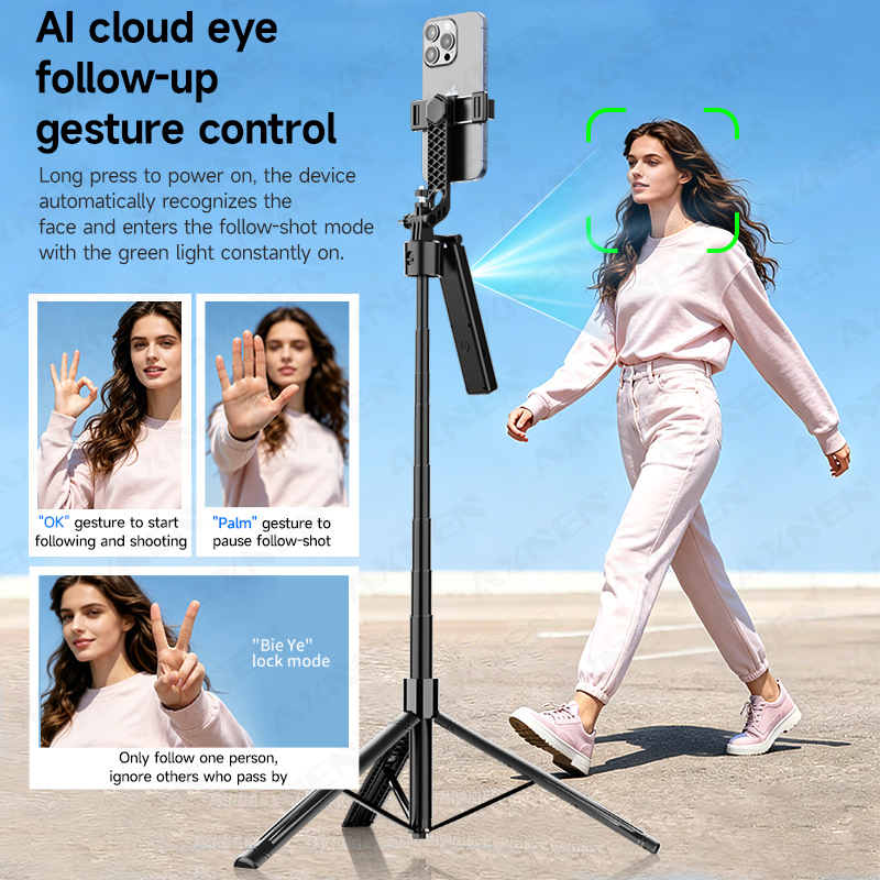 Tongkat Selfie Gimbal Pelacak  - Photography Prompt ulasan dan harga