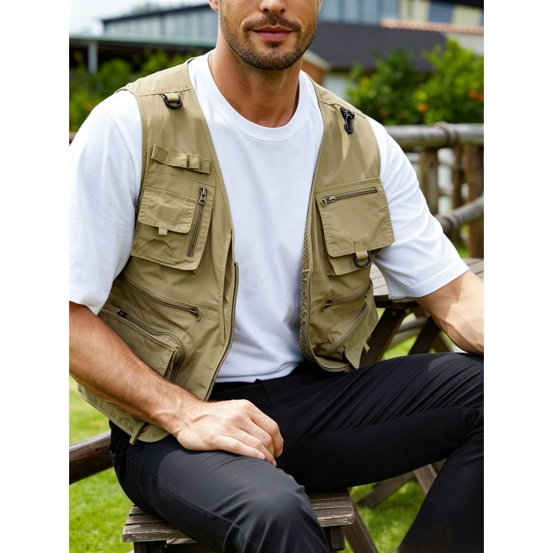 Rompi Outdoor Pria Baru Multif - Photography Vest ulasan dan harga