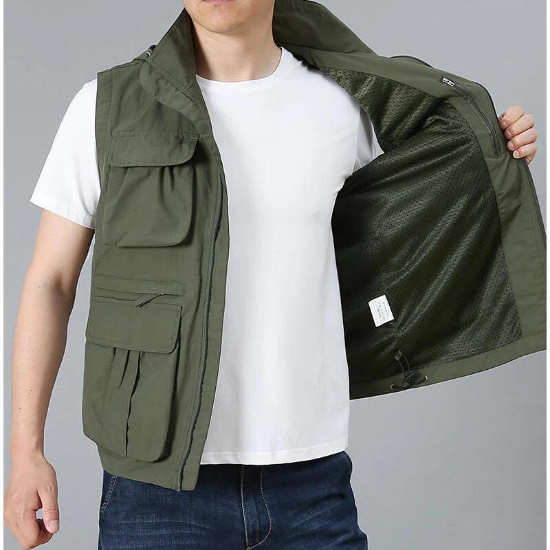 Rompi Kasual Pria Multi Saku P - Photography Vest ulasan dan harga