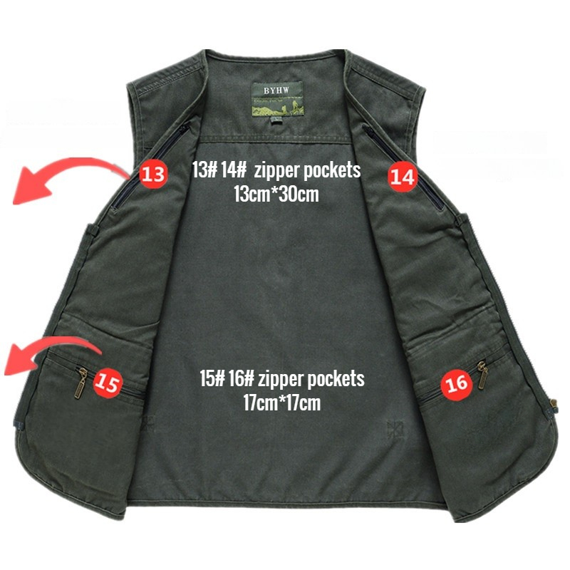 Rompi Pria Multi Saku Jaket Ta - Photography Vest ulasan dan harga