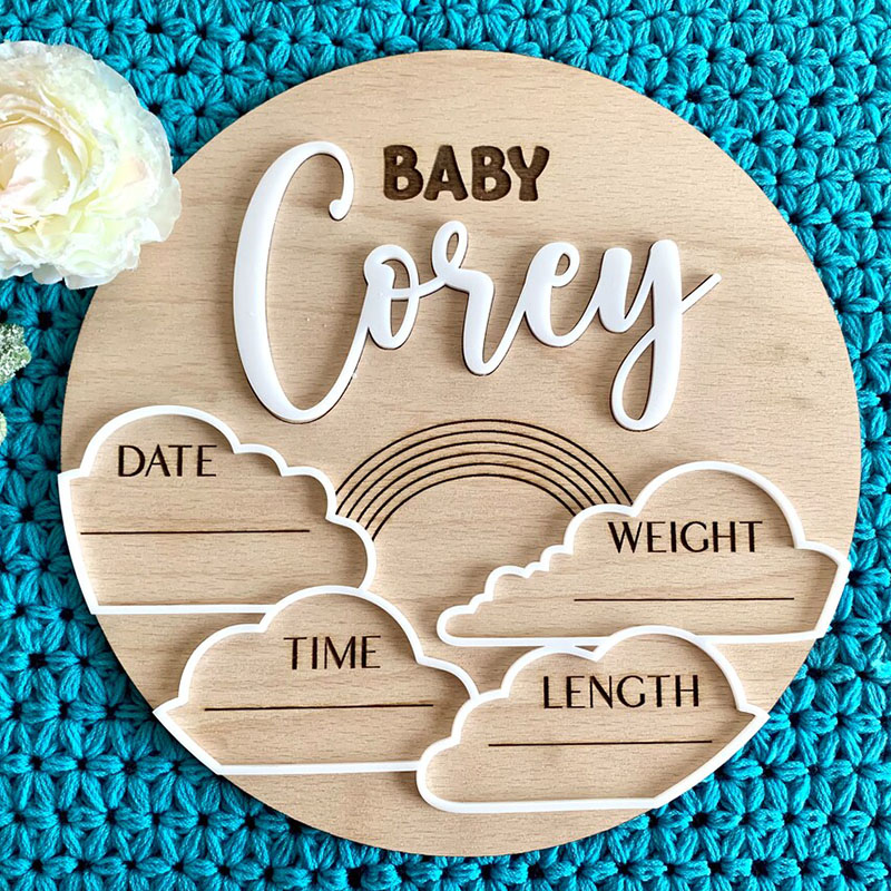 Tanda pengumuman nama bayi kus - Photography Prompt ulasan dan harga