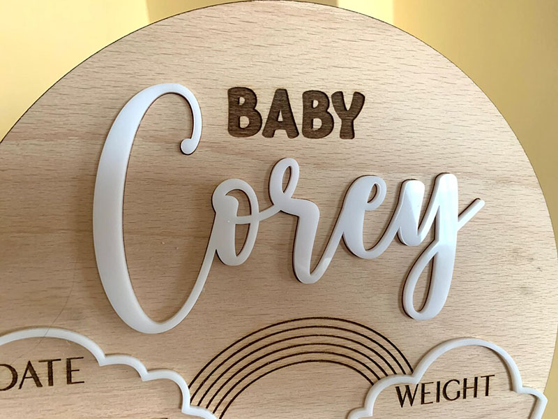 Tanda pengumuman nama bayi kus - Photography Prompt ulasan dan harga
