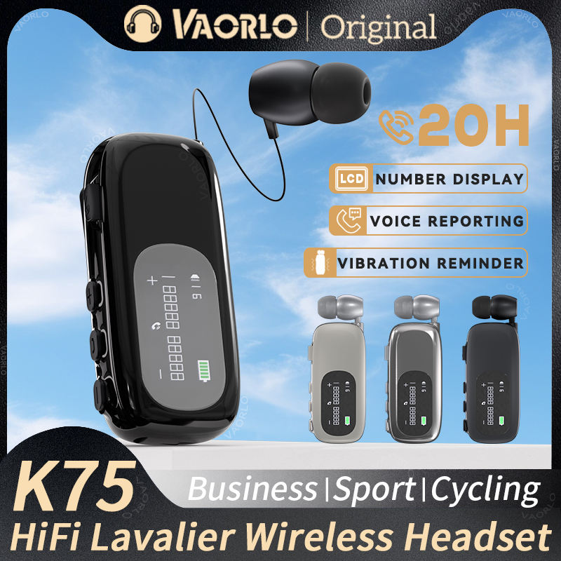 K75 Lavalier Business Bluetoot - Photography Prompt ulasan dan harga