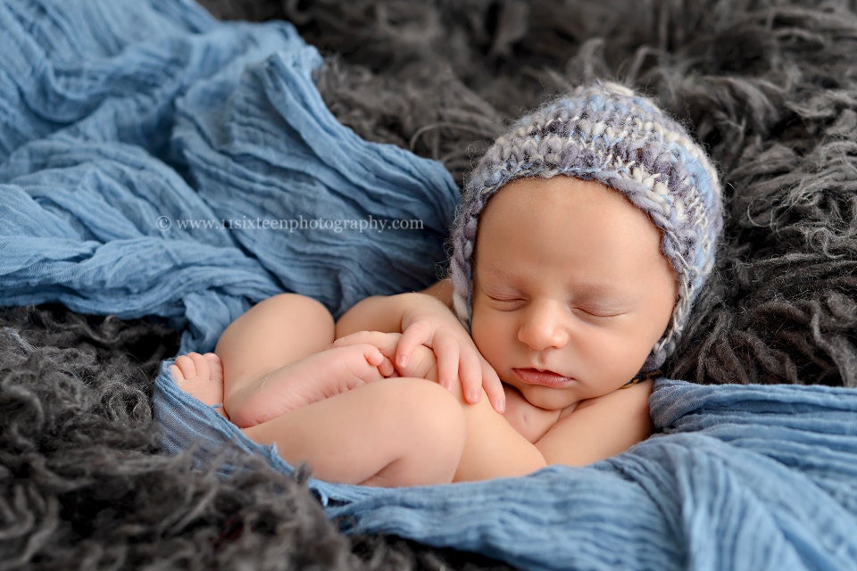 Kain Kasa Denim Biru untuk Mem - Photography Newborn ulasan dan harga