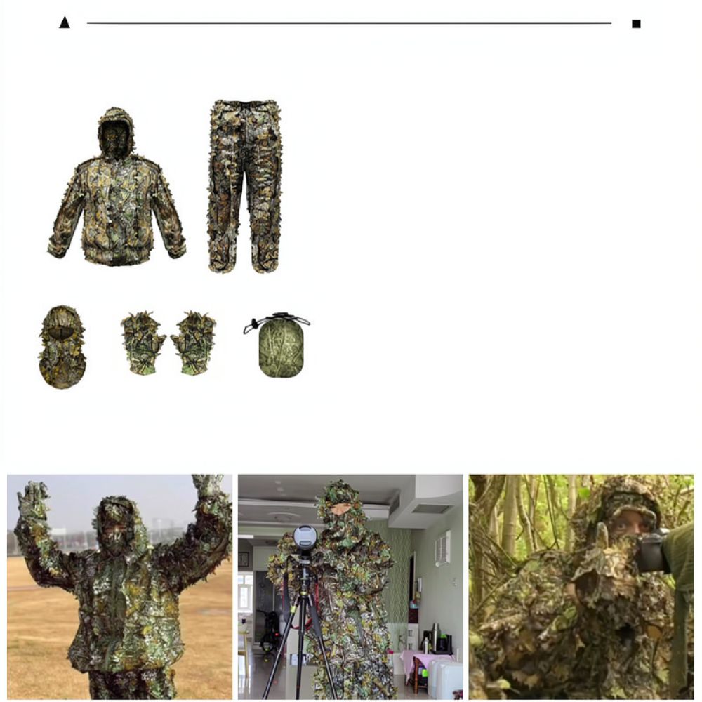 Jubah Ghillie Camo Daun Bionik - Photography Gear ulasan dan harga