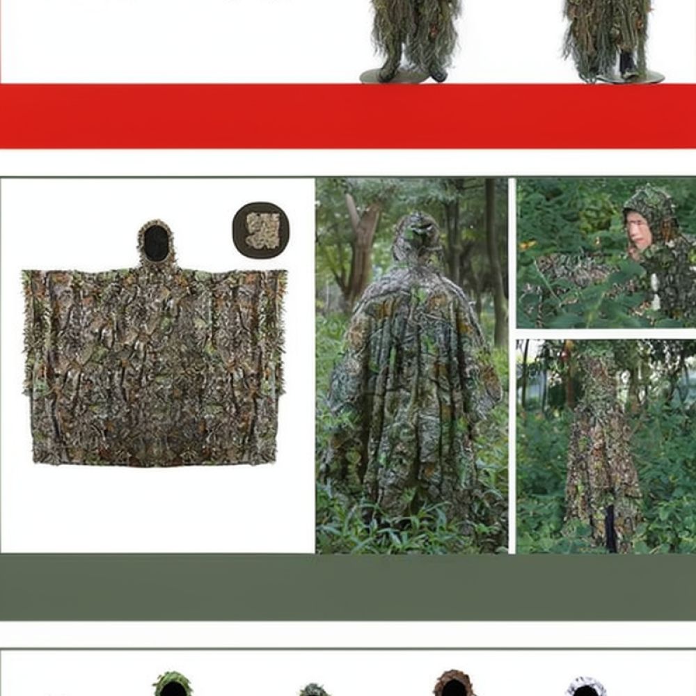 Jubah Ghillie Camo Daun Bionik - Photography Gear ulasan dan harga