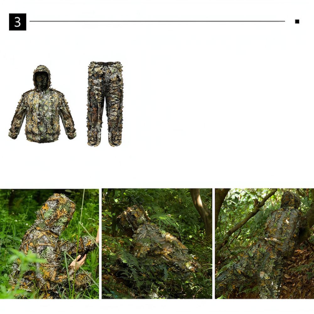 Jubah Ghillie Camo Daun Bionik - Photography Gear ulasan dan harga