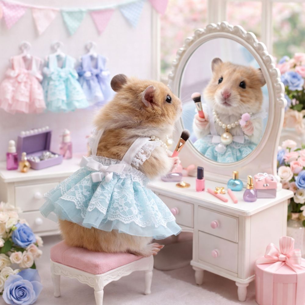 Rok Renda Hamster Cantik denga - Photography Vest ulasan dan harga