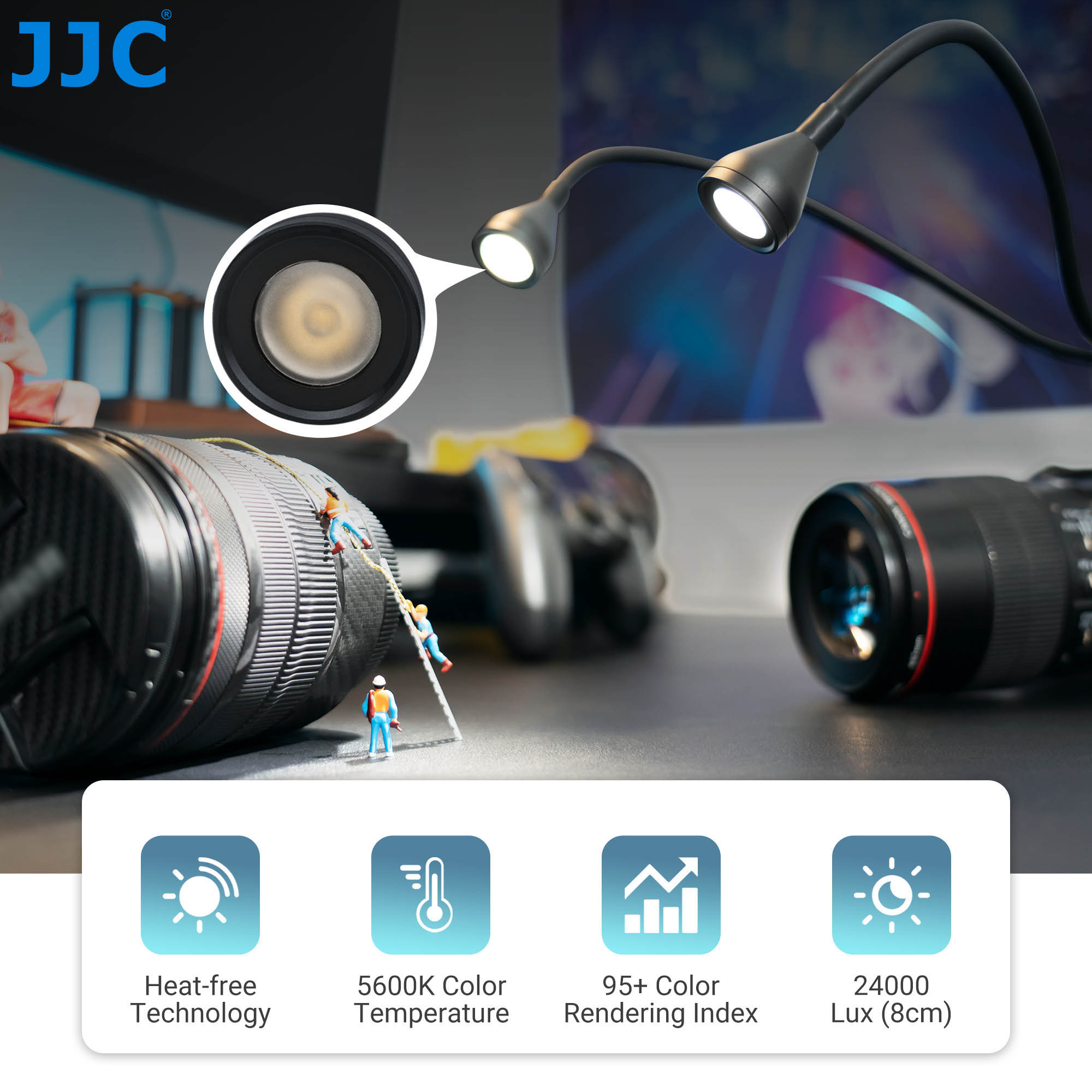 JJC Lampu Lengan LED Makro 10  - Photography Basics ulasan dan harga