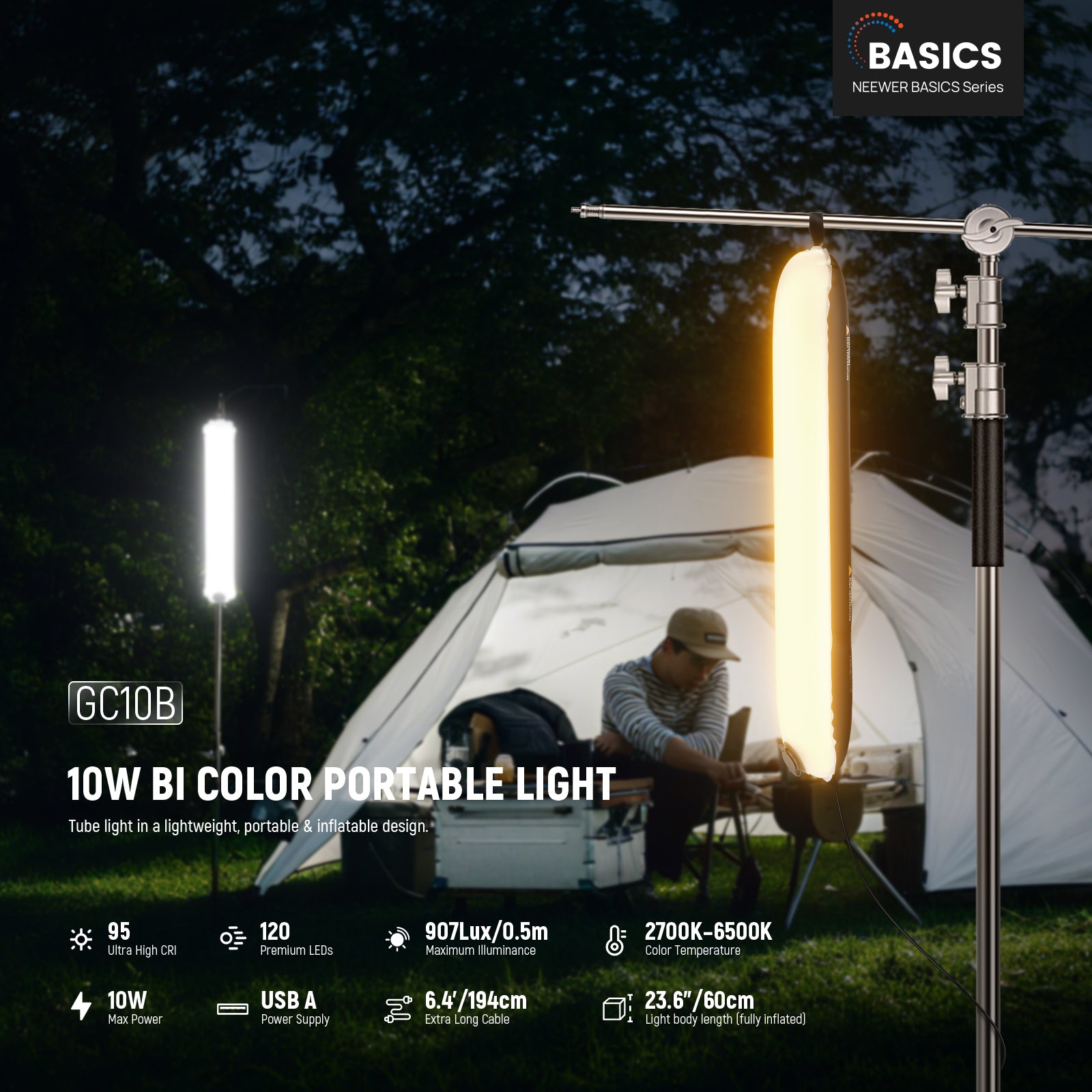 NEEWER BASICS 10W 21W Bi Color - Photography Basics ulasan dan harga