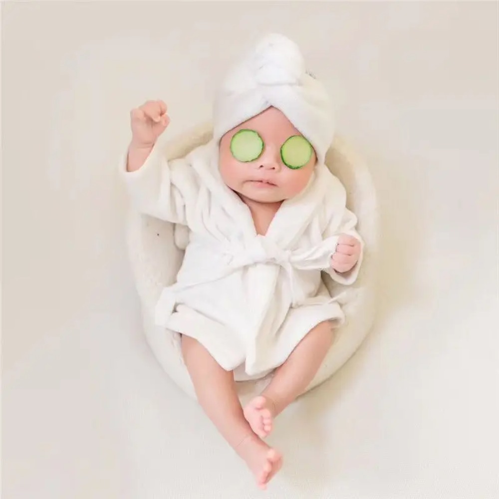 Set Jubah Mandi Fotografi Bayi - Photography Day ulasan dan harga