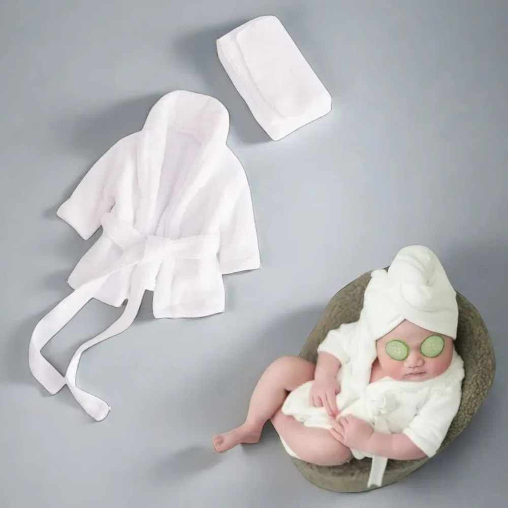 Set Jubah Mandi Fotografi Bayi - Photography Day ulasan dan harga
