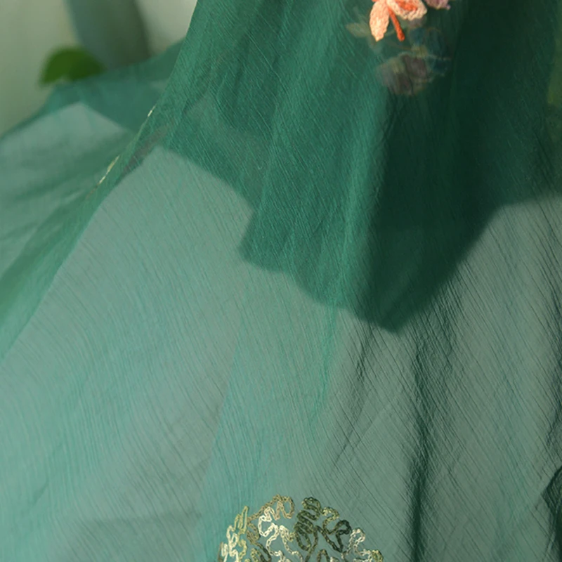 Kain Sifon Tipis Hijau Kehitam - Photography Dark Cloth ulasan dan harga
