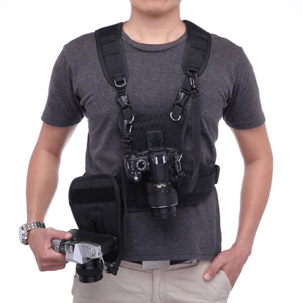 Membawa 2 Kamera DSLR Double B - Photography Vest ulasan dan harga
