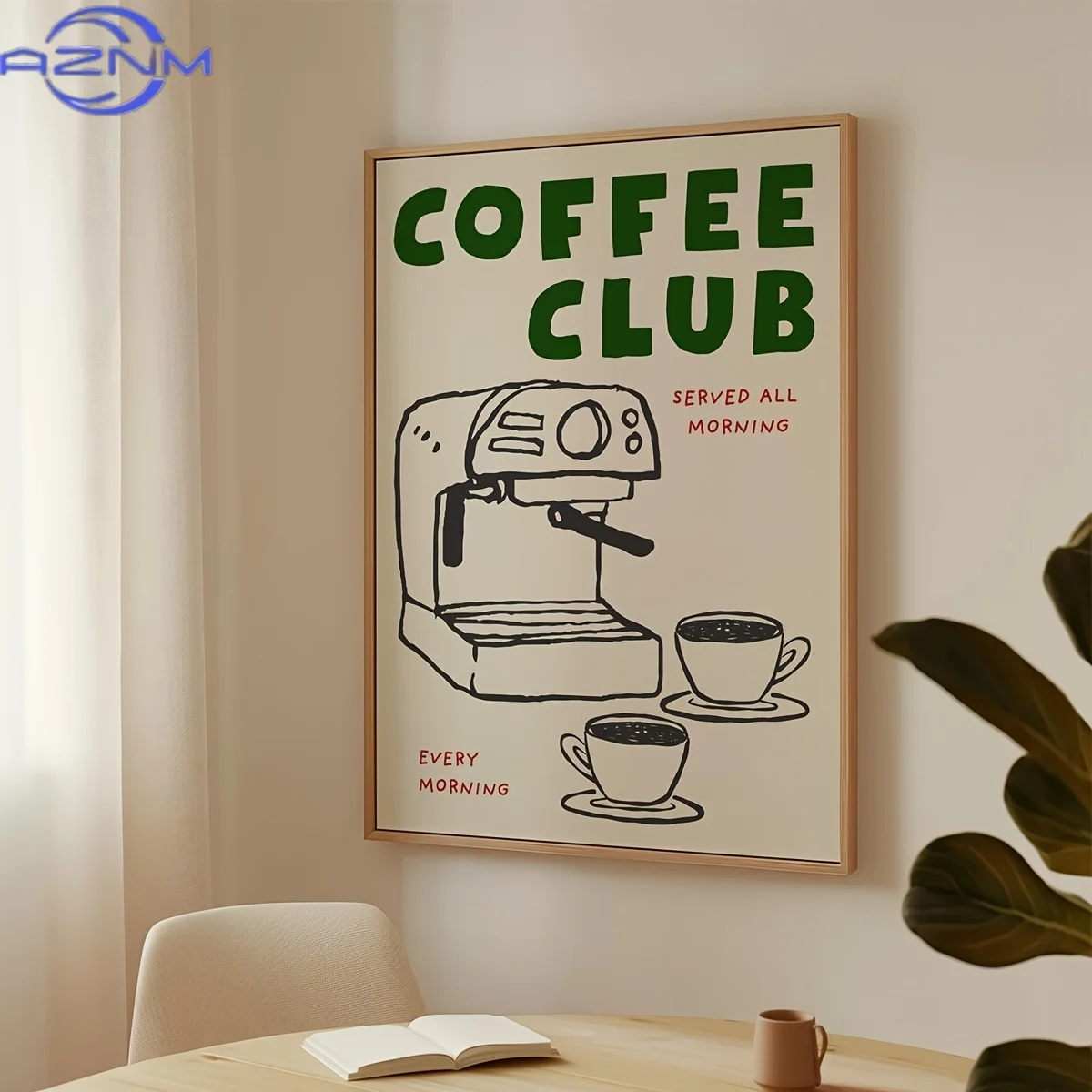 Lukisan Cetak Kopi Seni Teks H - Photography Angle ulasan dan harga